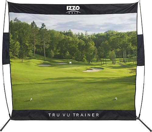 IZZO Tru Vu Trainer Hitting Net - Course Style