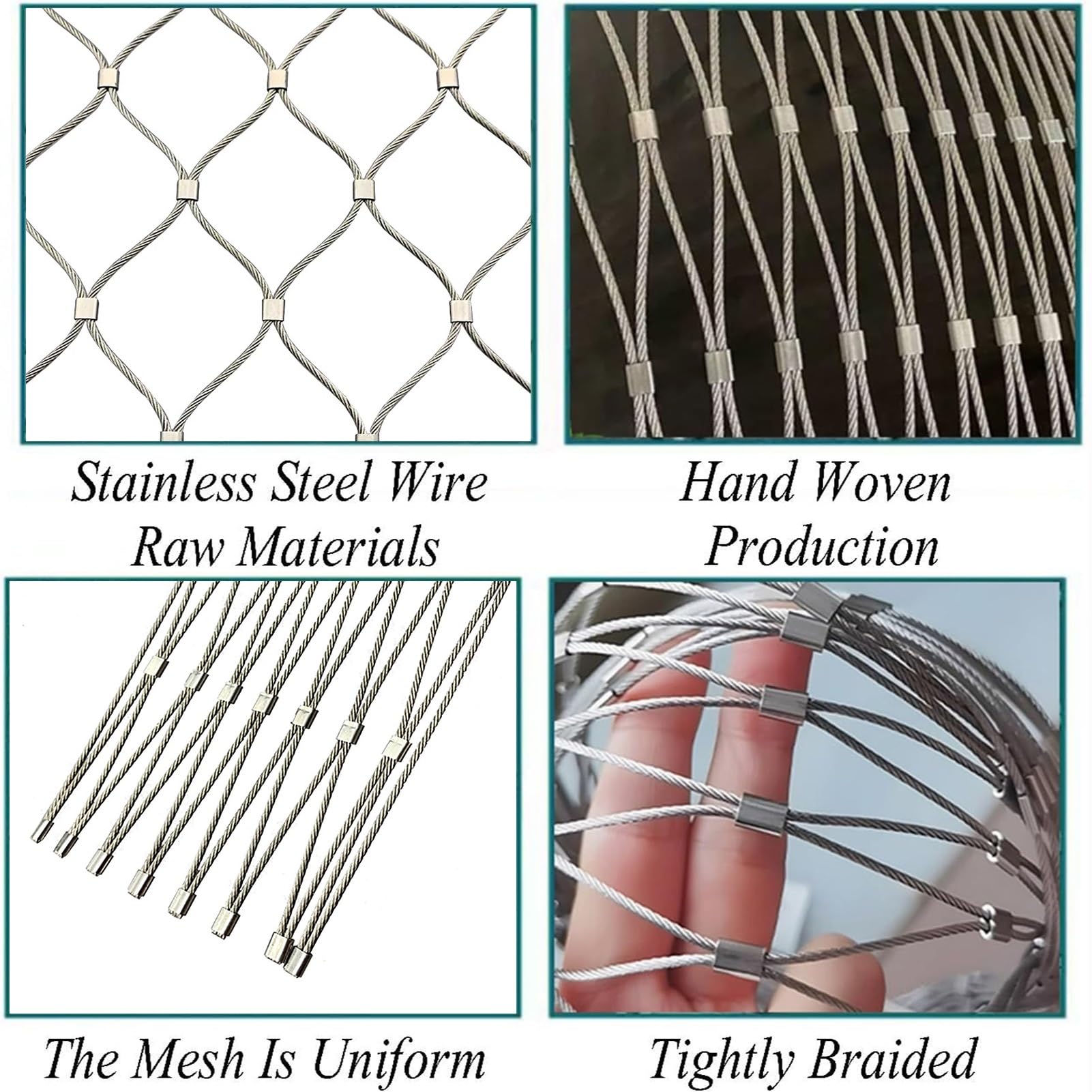 Rete protettiva flessibile per scale e giardino, supporto per piante rampicanti da 10 cm/2 mm, traliccio in metallo 0,8 x 2 m, sicuro, durevole e versatile per uso domestico