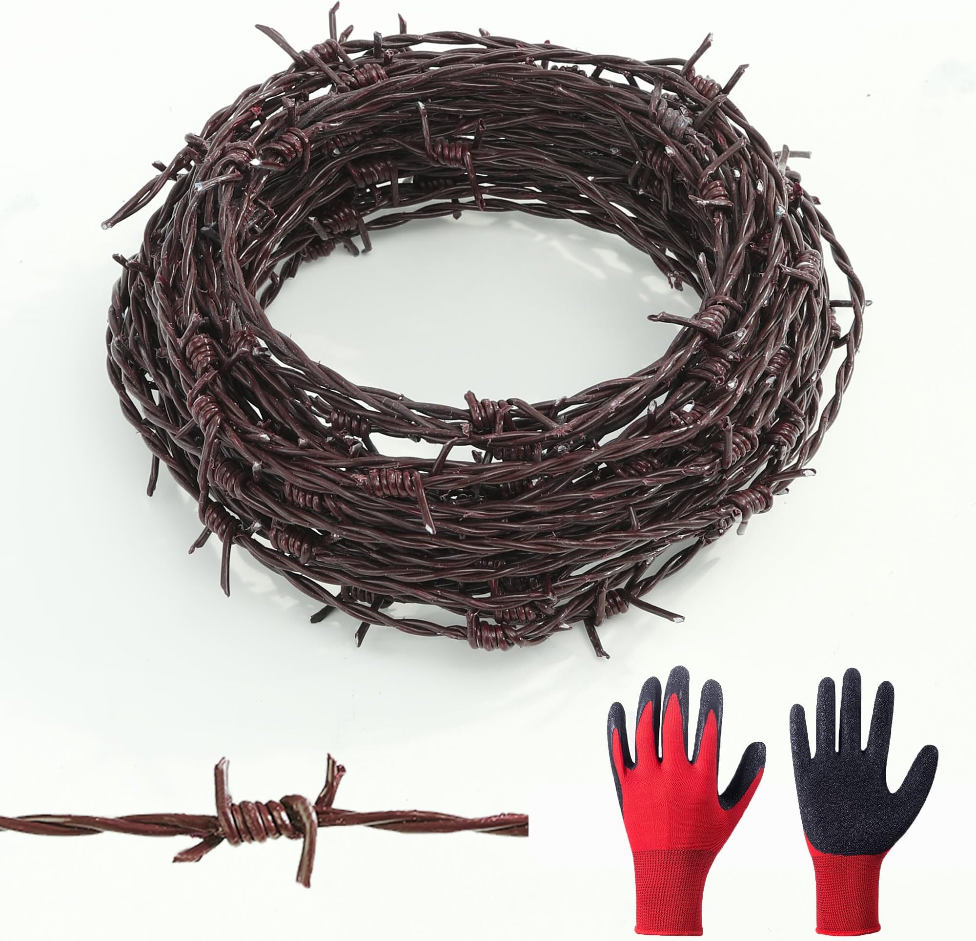 Barbed Wire 8 m (16 m (50 ft), Brown)