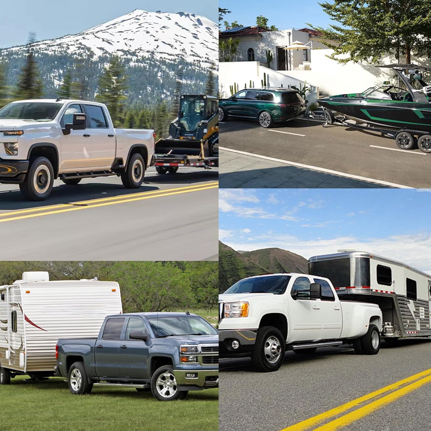 Drop Hitch 2.5 Inch Receiver, Adjustable 8 Inch Trailer Hitch Ball Mount,12000LBS GTW(2" & 2-5/16") Chrome Plated Steels Balls, Aluminum 2.5 Hitch Receiver Tow Hitches, 2 Anti-Theft Pins Locks