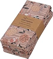 Vista 25 de RUVANTI Juego de 12 servilletas de algodón 100%, 20 x 20 pulgadas, lavables, suaves, absorbentes, servilletas de algodón para fiestas, Navidad