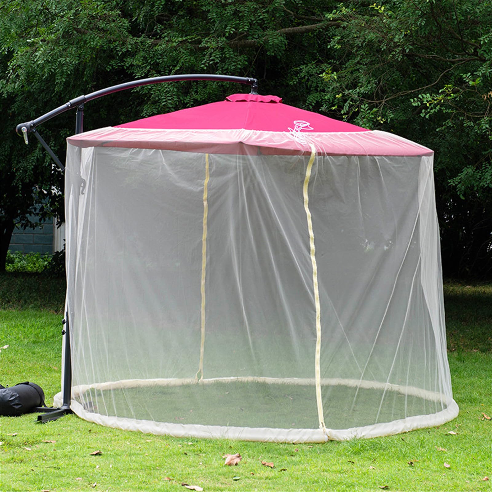 Ombrellone da giardino per esterni, zanzariera per tavolo da patio, protezione dagli insetti per gazebo e ombrelloni dritti, resistente ombrellone da esterno in rete
