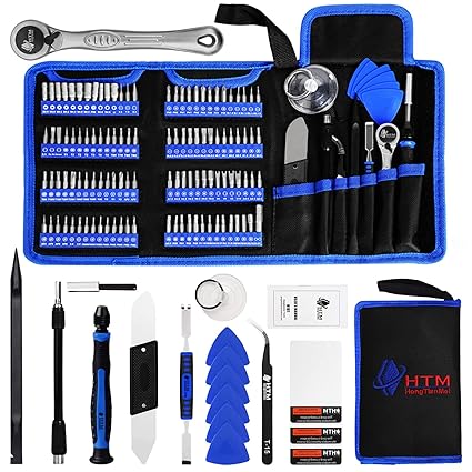 HengTianMei 130 in 1 Torque Wrenches precision screwdriver set Includes the 112 screwdriver bits and 18 laptop computer replacement parts repair tool kit