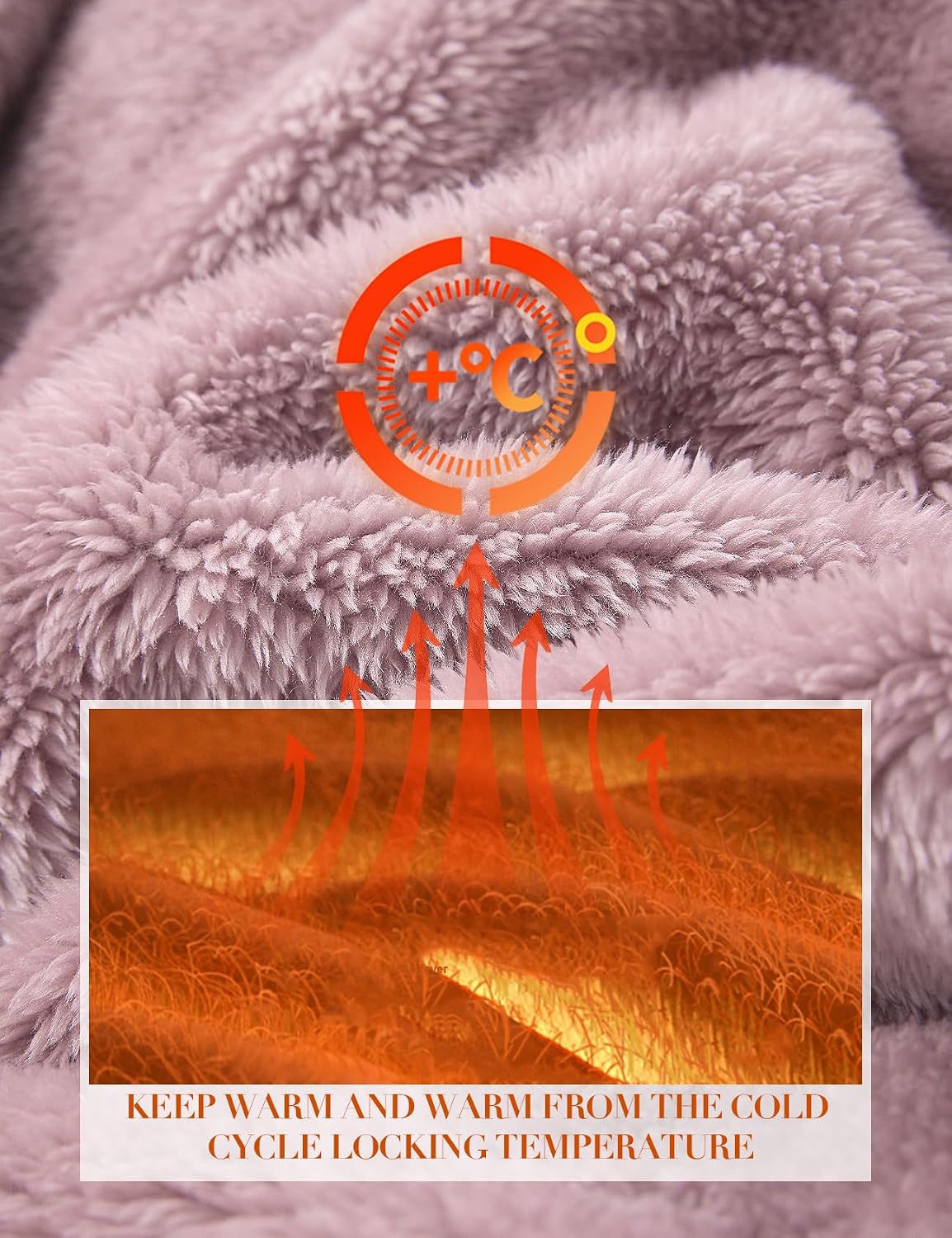 Gihuo Women' s Fluffy Pajamas Set Fleece Pullover Pants Loose Plush Sleepwear 2 Piece Pjs Set Warm Loungewear Fuzzy image 4