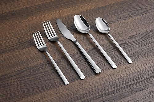 Miniatura 2 de Cambridge Silversmiths Seyon Mirror - Juego de cubiertos (20 piezas)