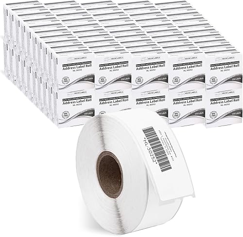 Vista 17 de HOUSELABELS DYMO 30252 - Etiquetas de dirección compatibles (1-1/8 pulgadas x 3-1/2 pulgadas), fuerte adhesivo permanente, compatibles