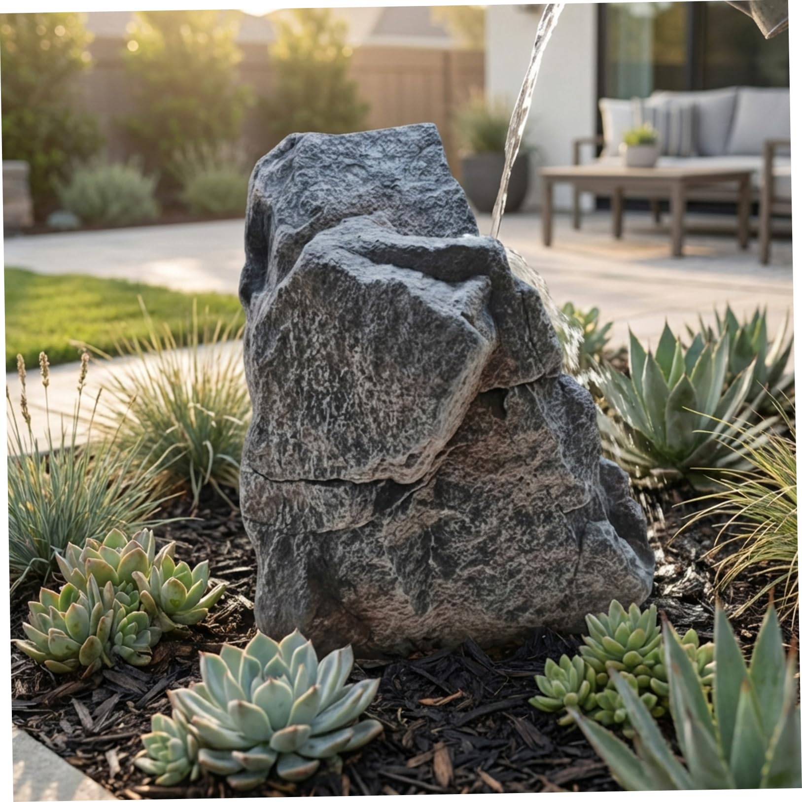 Rocce paesaggistiche, copertura in finta roccia realistica per decorazioni da esterno, rocce artificiali leggere in schiuma PU per giardino, cortile, acquario e paesaggistica commerciale