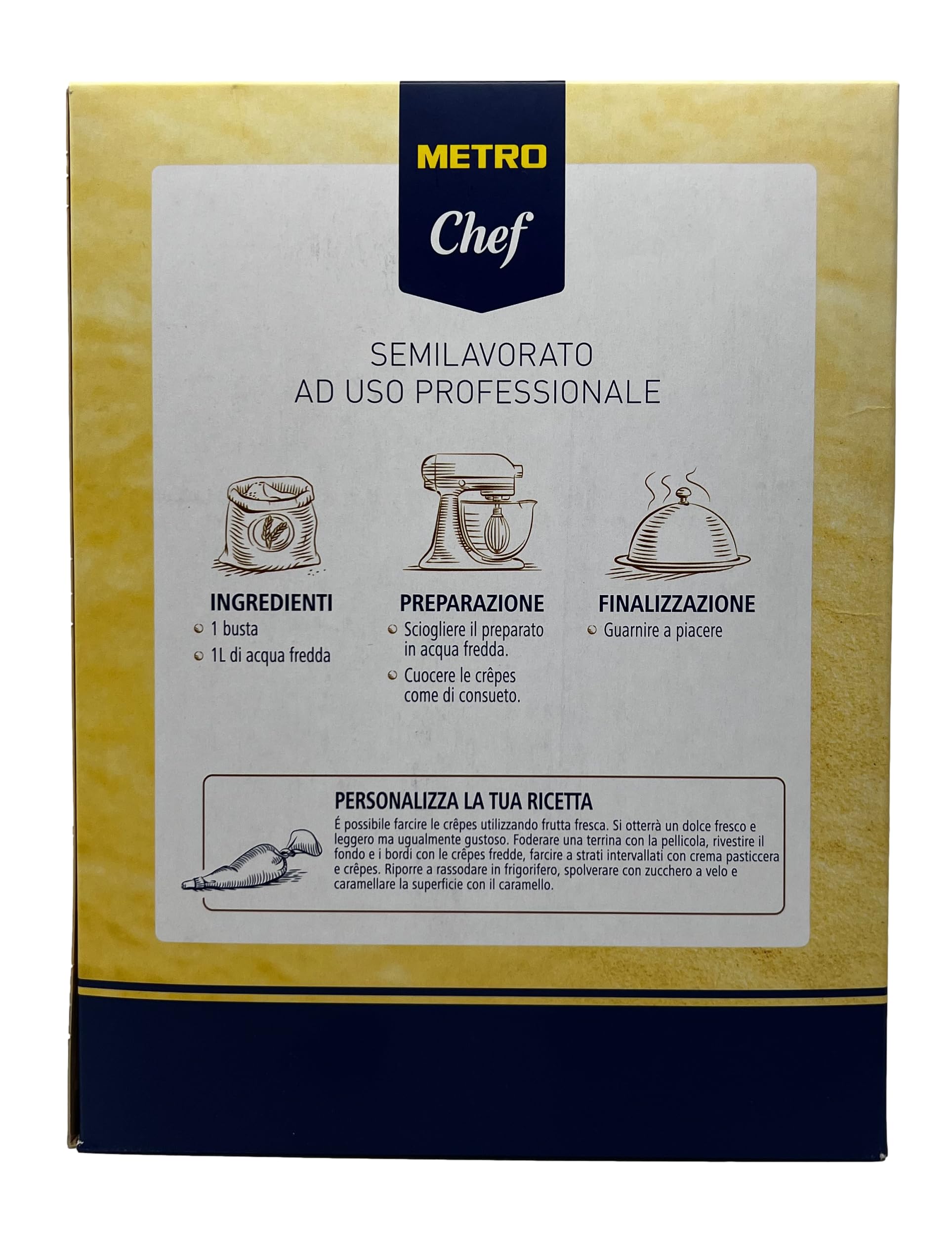Preparato Professionale per CRÈPES 10000 Grammi -My Chef-
