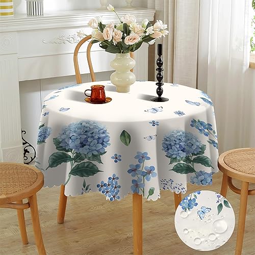 Miniatura 9 de Mantel redondo bohemio con diseño de mandala, de poliéster, impermeable, sin arrugas, para el hogar, cocina, comedor, fiesta, patio, uso interior y