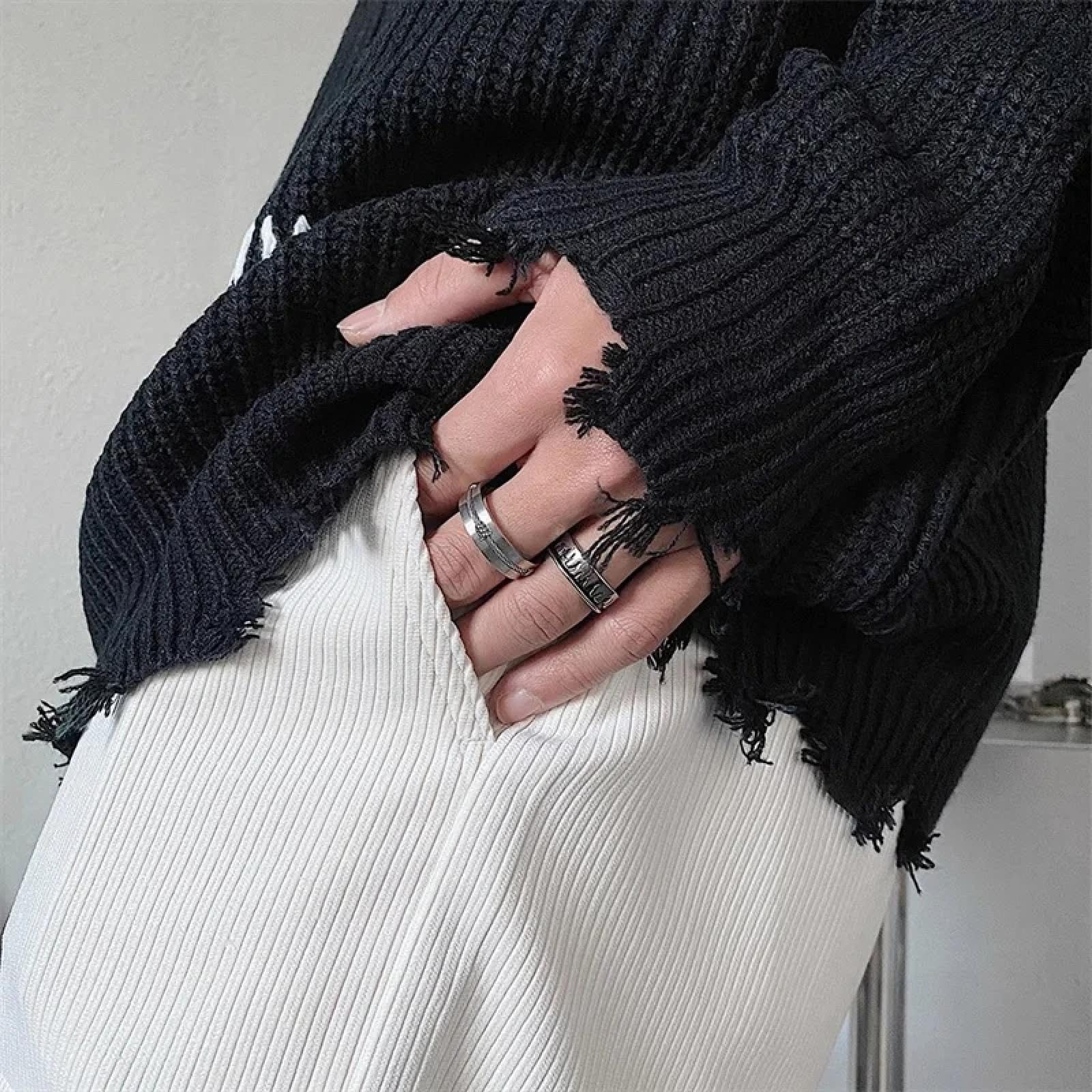 Ring Ringe Damen Bijouterie Herren Exquisiter Ring Ohne Pigmentverlust, Für Herren Und Damen, Hip-Hop-Mode, Leichtes, Luxuriöses, Einfaches Zubehör