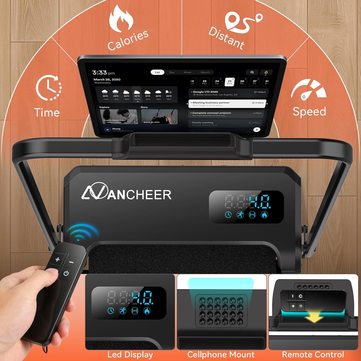 Treadmill Console and Remote Control