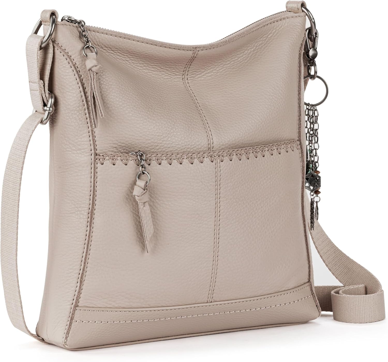 The Sak Lucia Crossbody Bag in Leather, Convertible Purse with Adjustable Strap - Image 3