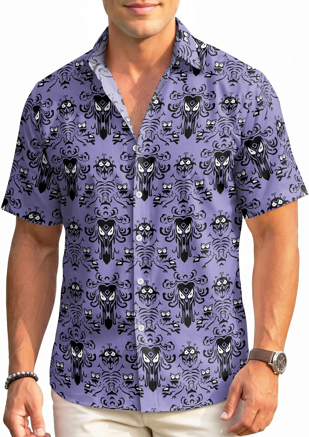 99TIMORO Fathers Funny Mens Hawaiian Shirt, Movie Button Down Short Sleeve Top, Father Day Summer Gifts