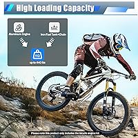 Vista 3 de Kit de motor de bicicleta de 2 tiempos de 100 CC, kit de bicicleta motorizada mejorado con encendido CDI, kit completo de motor de bicicleta