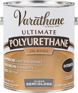 1 gal Rust-Oleum 6031 Clear Varathane Oil-Based Interior Ultimate Polyurethane, Semi-Gloss