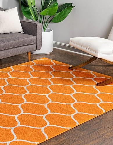 Miniatura 67 de Rugs.com Lattice Frieze Collection Alfombra – 4 x 6 pies, alfombra mediana negra perfecta para salas de estar, comedores grandes, planos abiertos