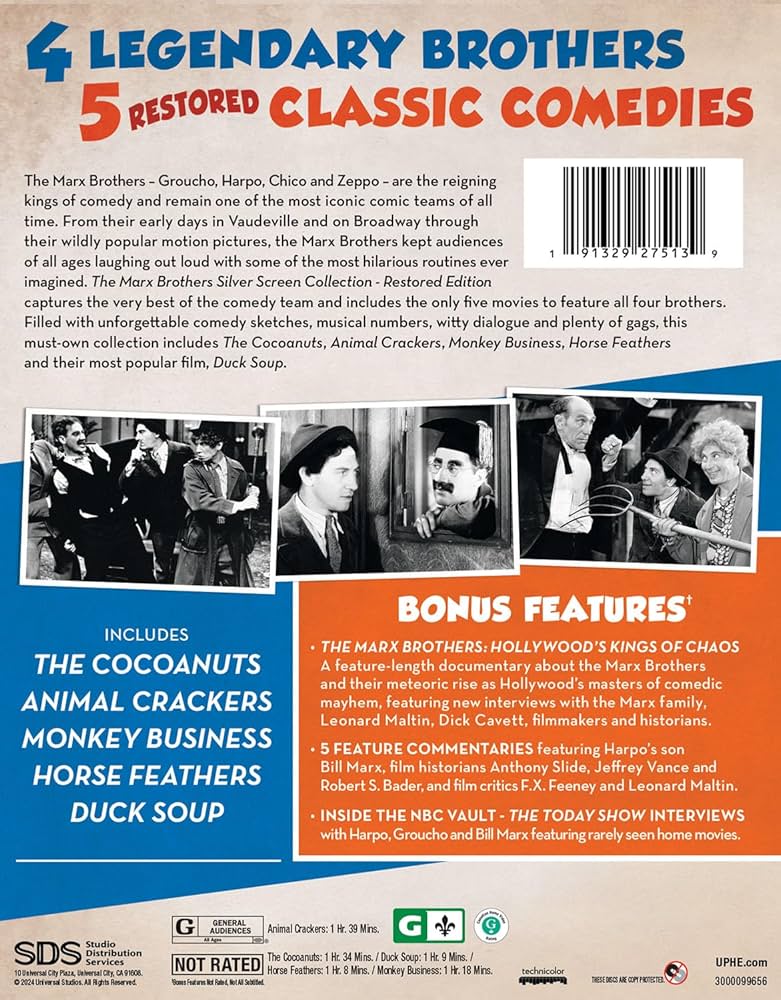 Amazon.com: The Marx Brothers Silver Screen Collection (The