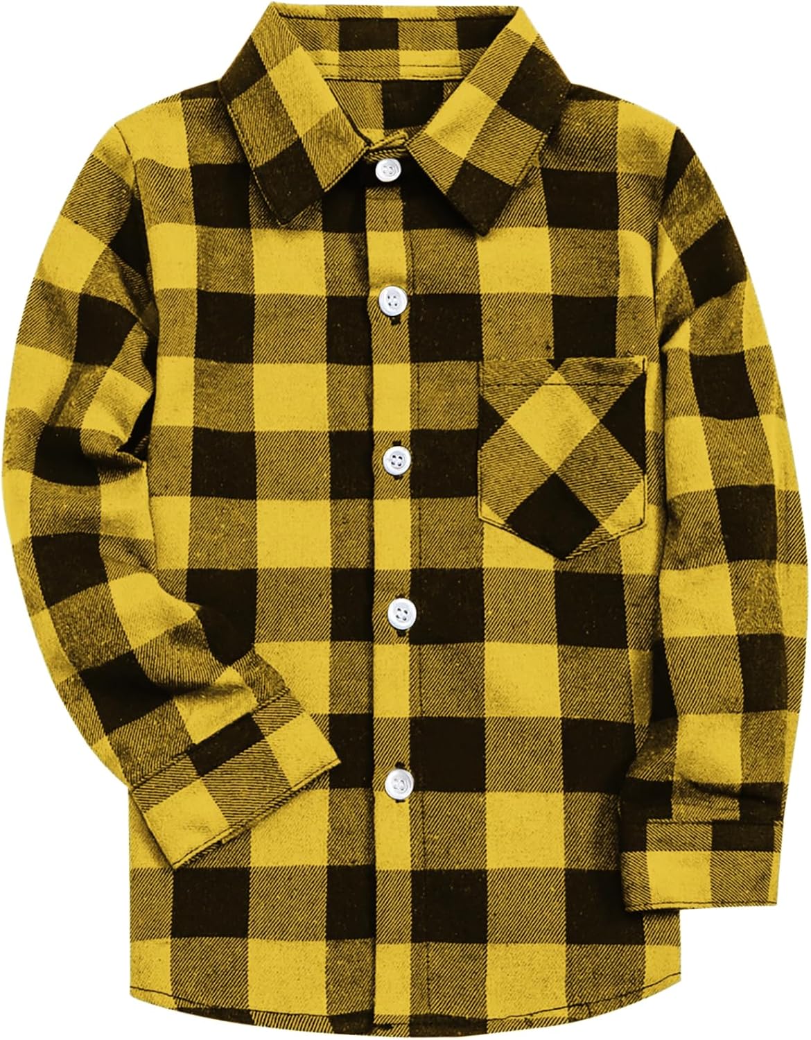 SANGTREE Men's Long Sleeve Flannel Shirt Jacket - Grey Plaid Collar, Button Down, 3X-Large - View #6
