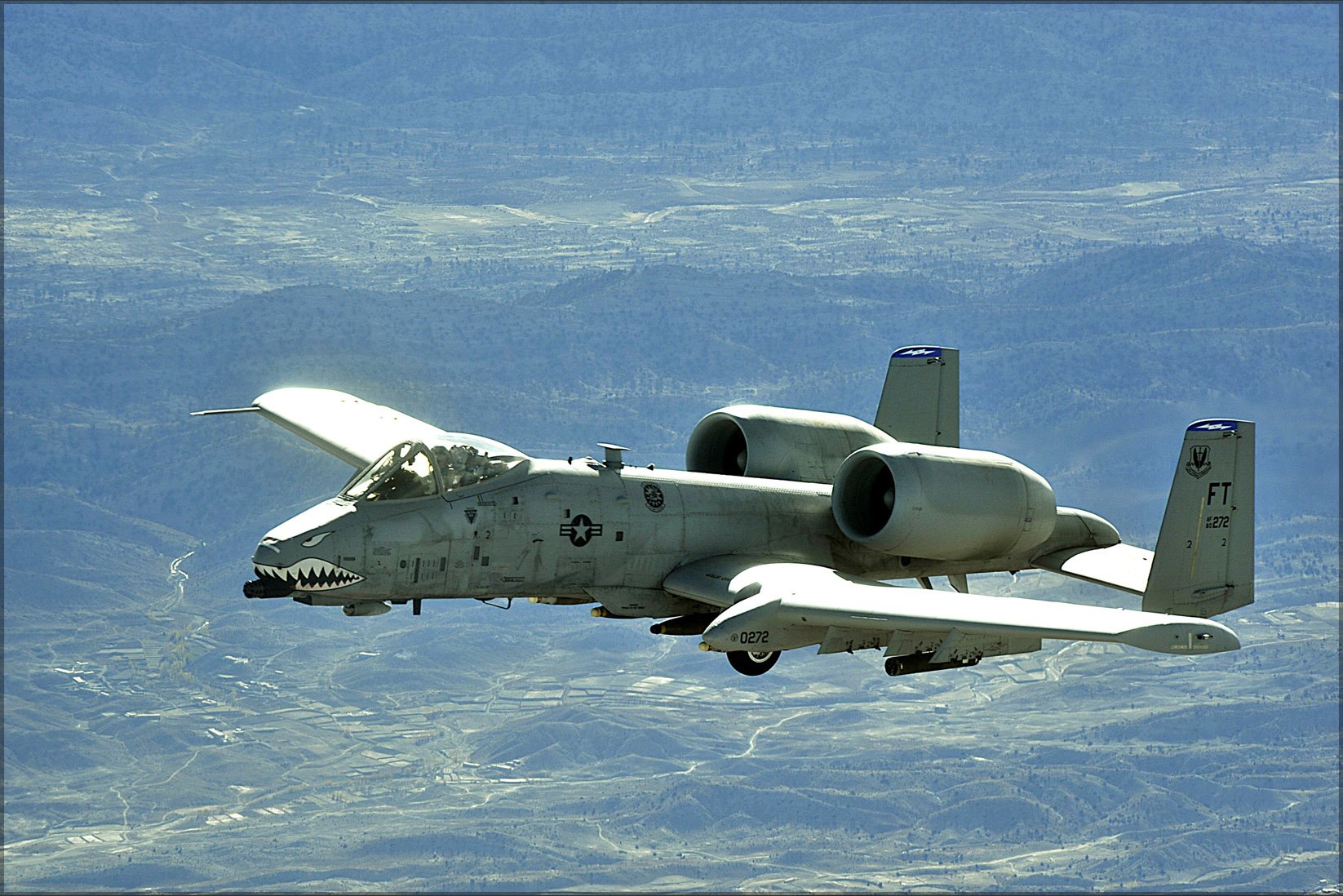 History Galore 24"x36" Gallery Poster, A-10 Thunderbolt II Warthog Combat Mission Afghanistan