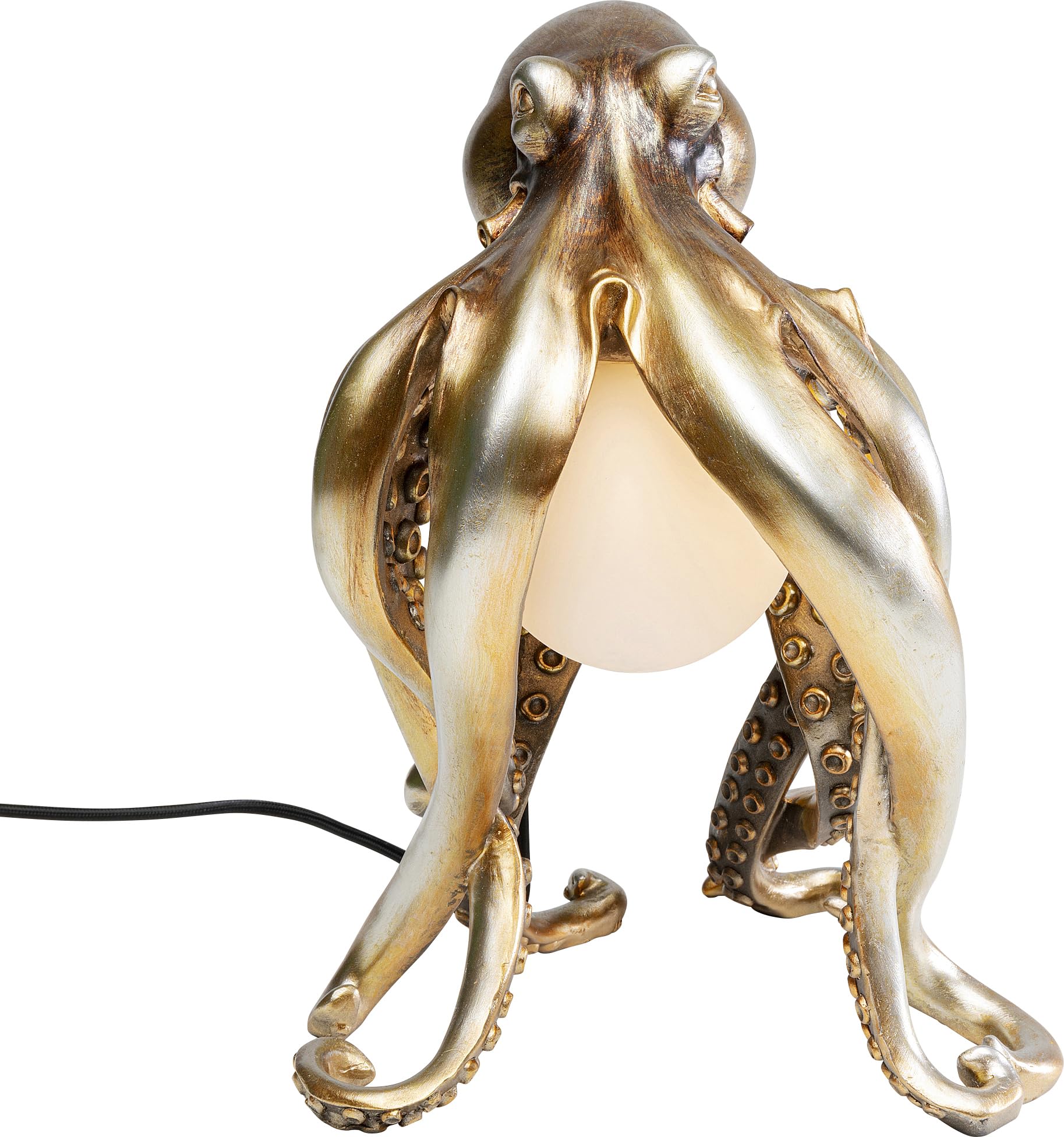 Kare Design Tischleuchte Animal Octopus, Gold, 34x22x26 cm, Tischlampe, Nachttischlampe, Oktopus Motiv, Leuchtmittel nicht inklusive, Wohnzimmer