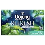 Downy Infusions Dryer Sheets Laundry Fabric Softener, Refresh, Birch Water & Botanicals, 200 Count