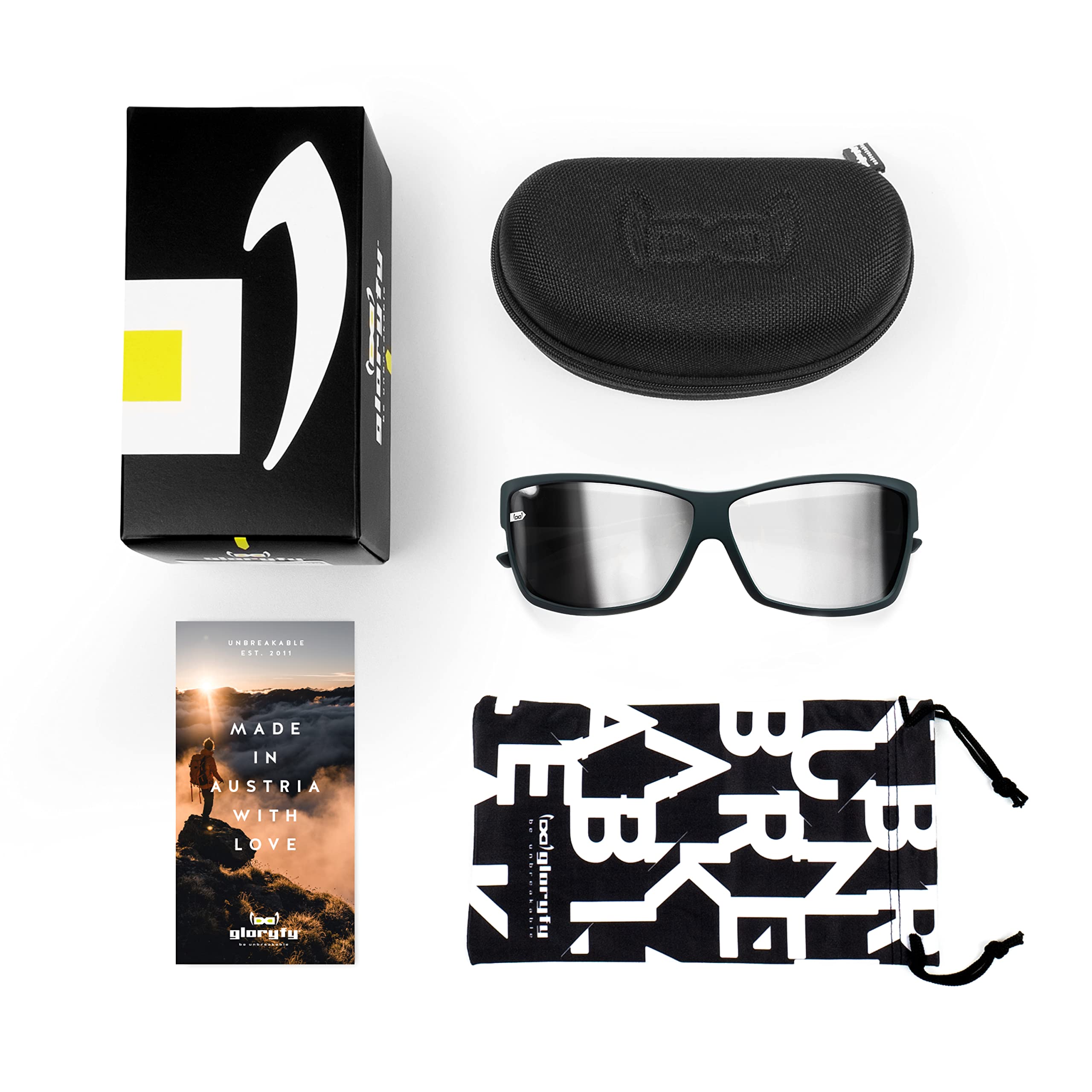 gloryfy unbreakable (G13 silence) - Unzerbrechliche Sonnenbrille, Sportbrille, Herren, Damen, Blau