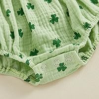 Vista 54 de Traje de bebé recién nacido, lindo mameluco de manga larga fruncido, cómodo traje de bebé niña Naranja