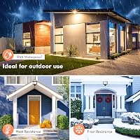 MEIKEE 25W LED Reflektor Mozgásérzékelővel - 2100 Lumen, IP66 Vízálló, Távirányítós, 3 Üzemmód, Állítható Fényerő, Kültéri Lámpa Kerthez, Ga 5
