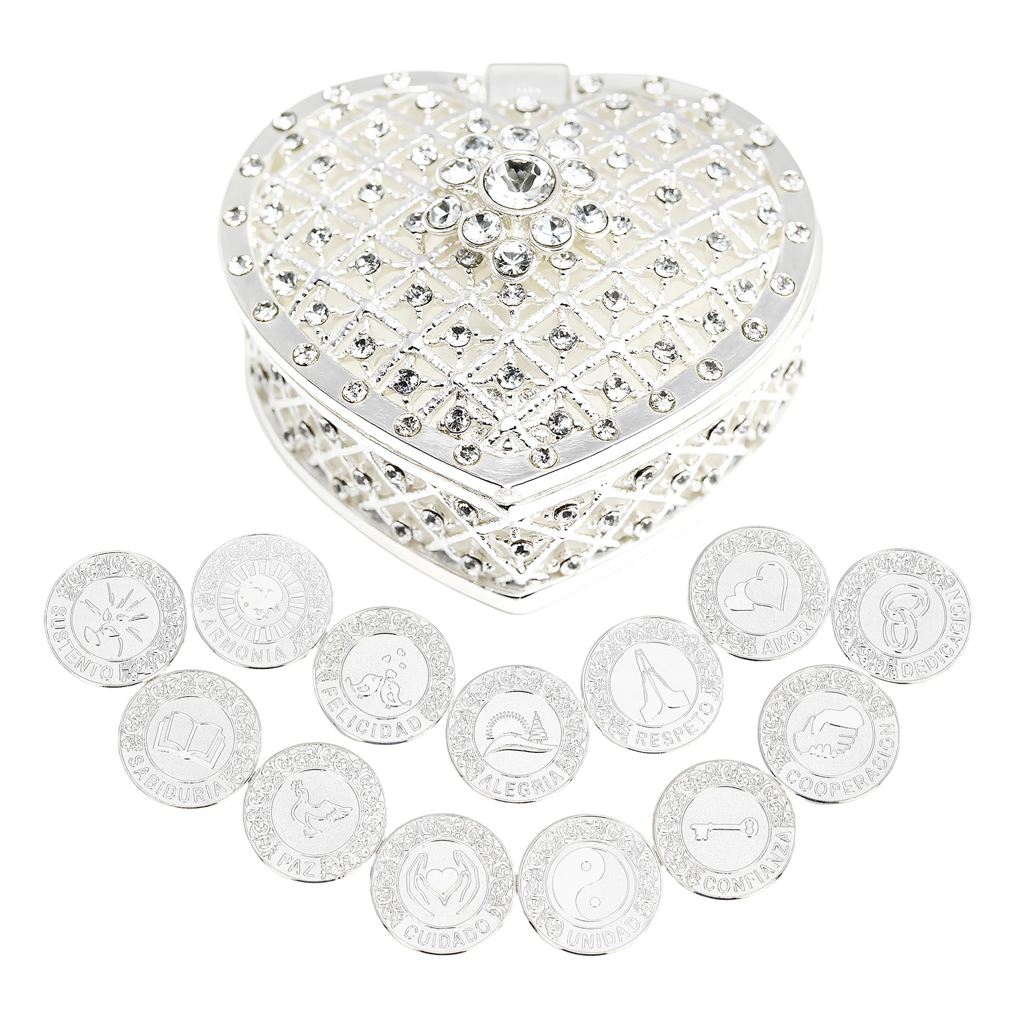 TINGKU Las Arras para Boda Catolica Silver Coins