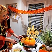 Vista 4 de My 1st Boo Day Cake Topper - Halloween/Baby Shower Party Decor - Fall Theme Happy 1st Birthday Supplies, Gold Glitter