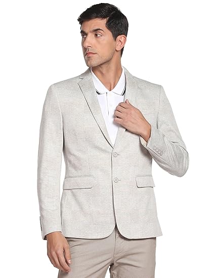 Arrow Glen Check Slim Fit Knit Blazer
