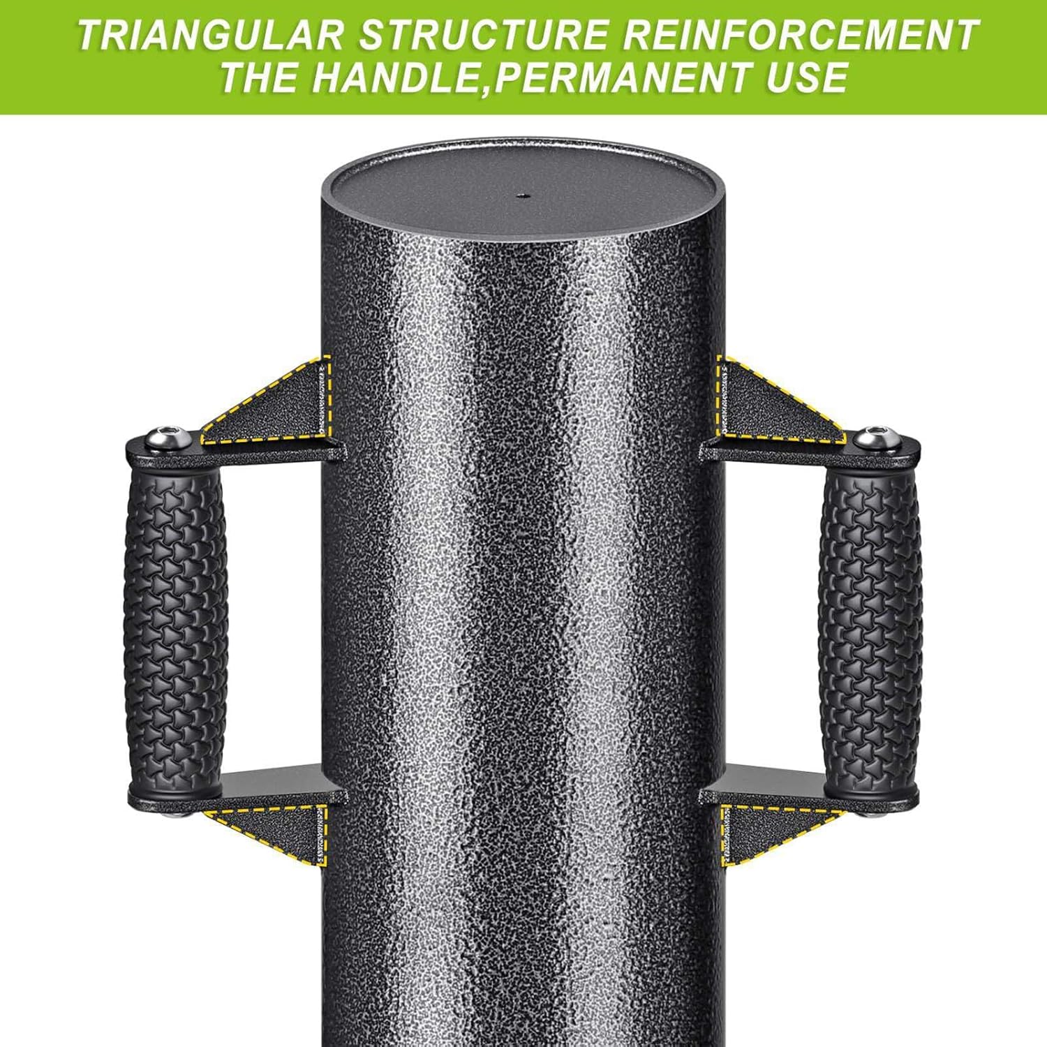24lb 23.2 inch Heavy Steel Heavy Duty Steel Fence Post Driver with Non Slip Handle for Metal Posts U Channels