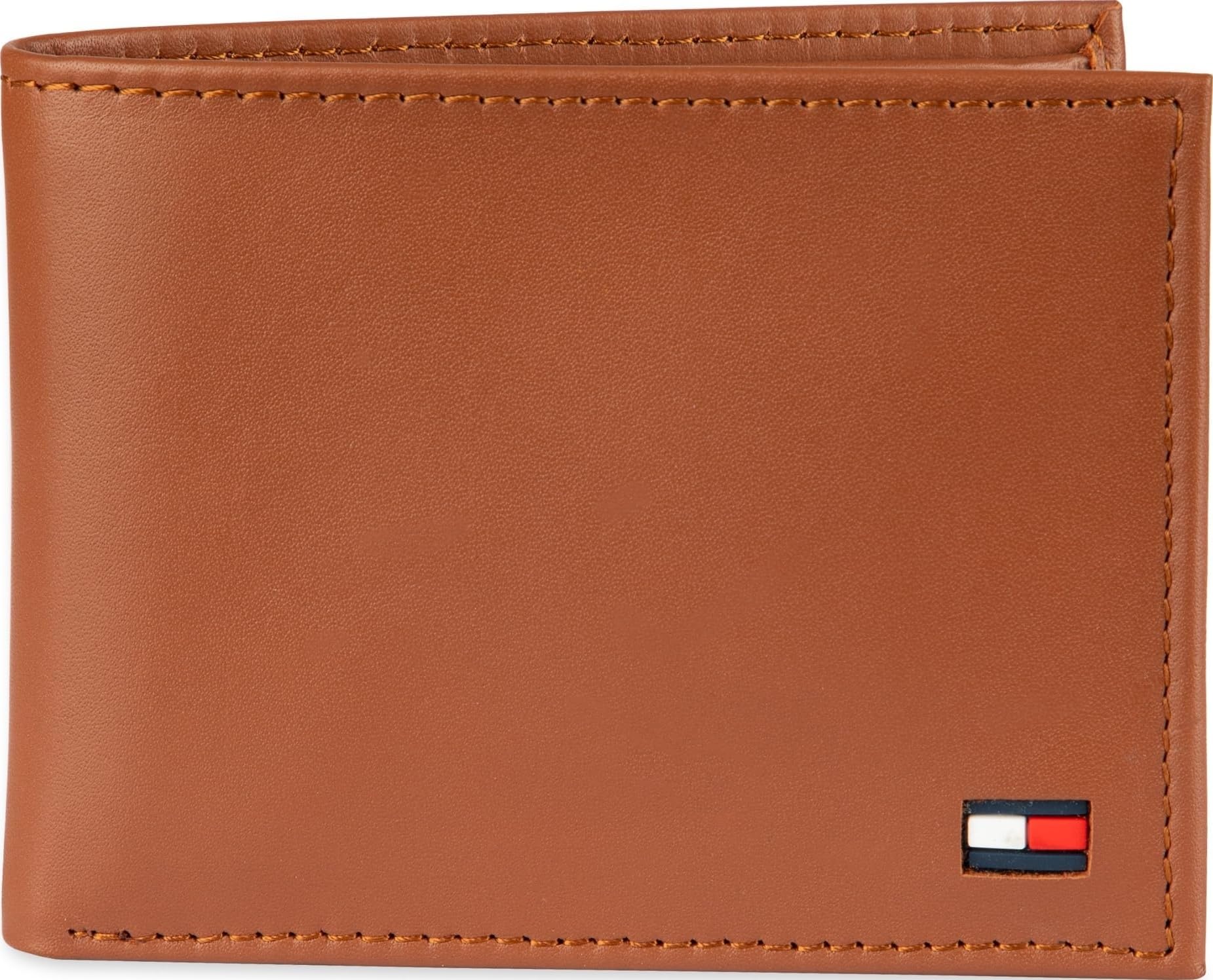 Tommy Hilfiger Men's Leather Orson RFID Bifold Wallet with Removable Passcase
