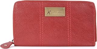 Ladies Large Organiser Zip Purse with Gift Box - Real Leather with RFID Protection - Credit Card Wallet with Zip Coin Compartment - Gallery