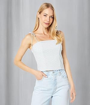 トップス moose's eyelet ribbon cami Moose's eyelet ribbon cami