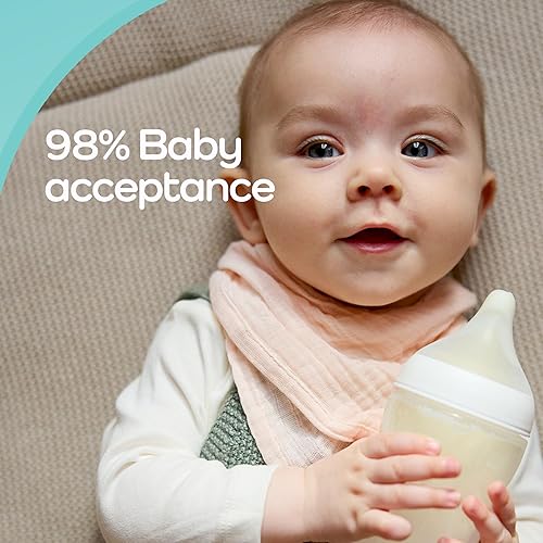 Miniatura 10 de NUK Perfect Match - Pezón de silicona suave de flujo rápido con ventilación anticólico, paquete de 2, sin BPA