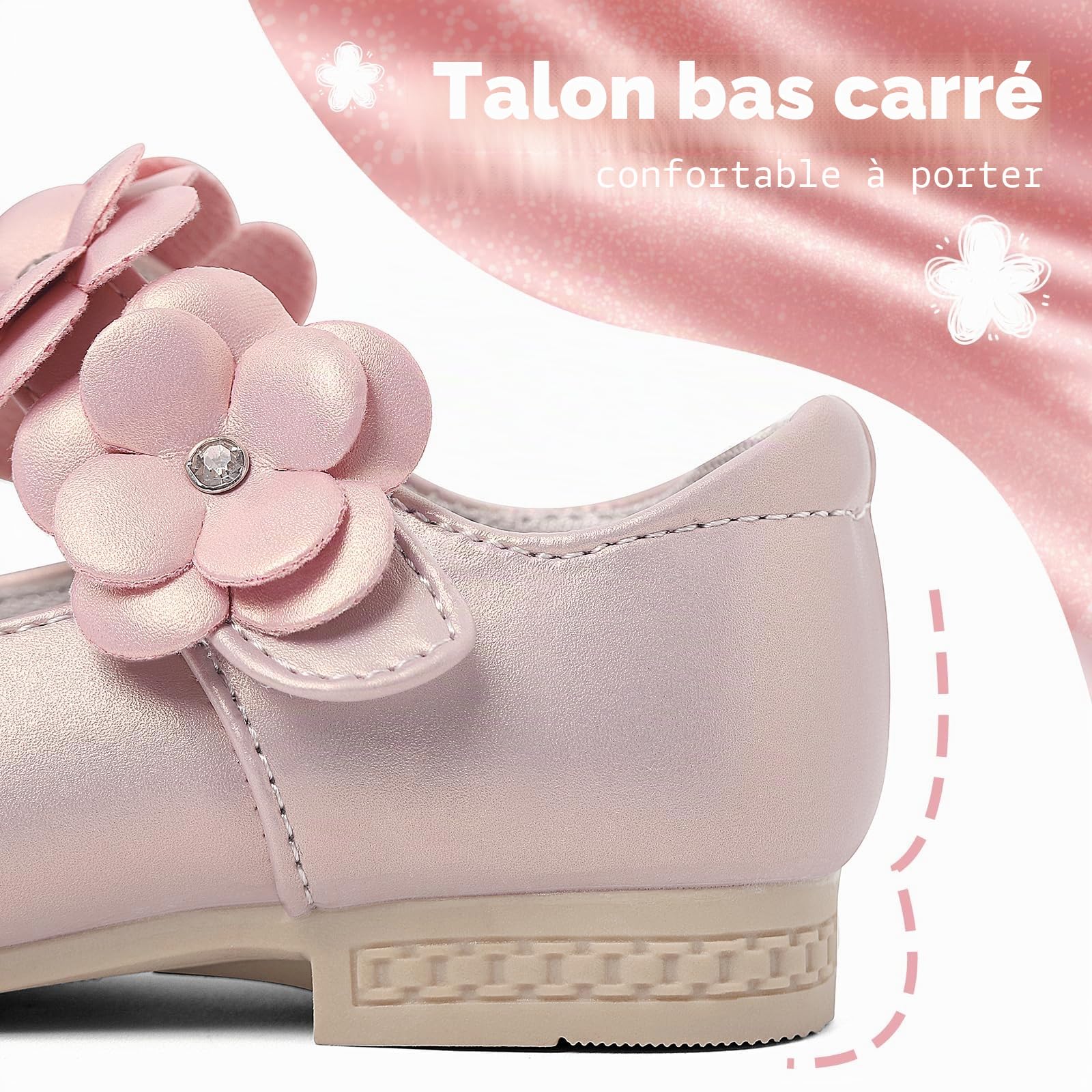 Mary Jane Ballerines Plates Chaussures pour Fille