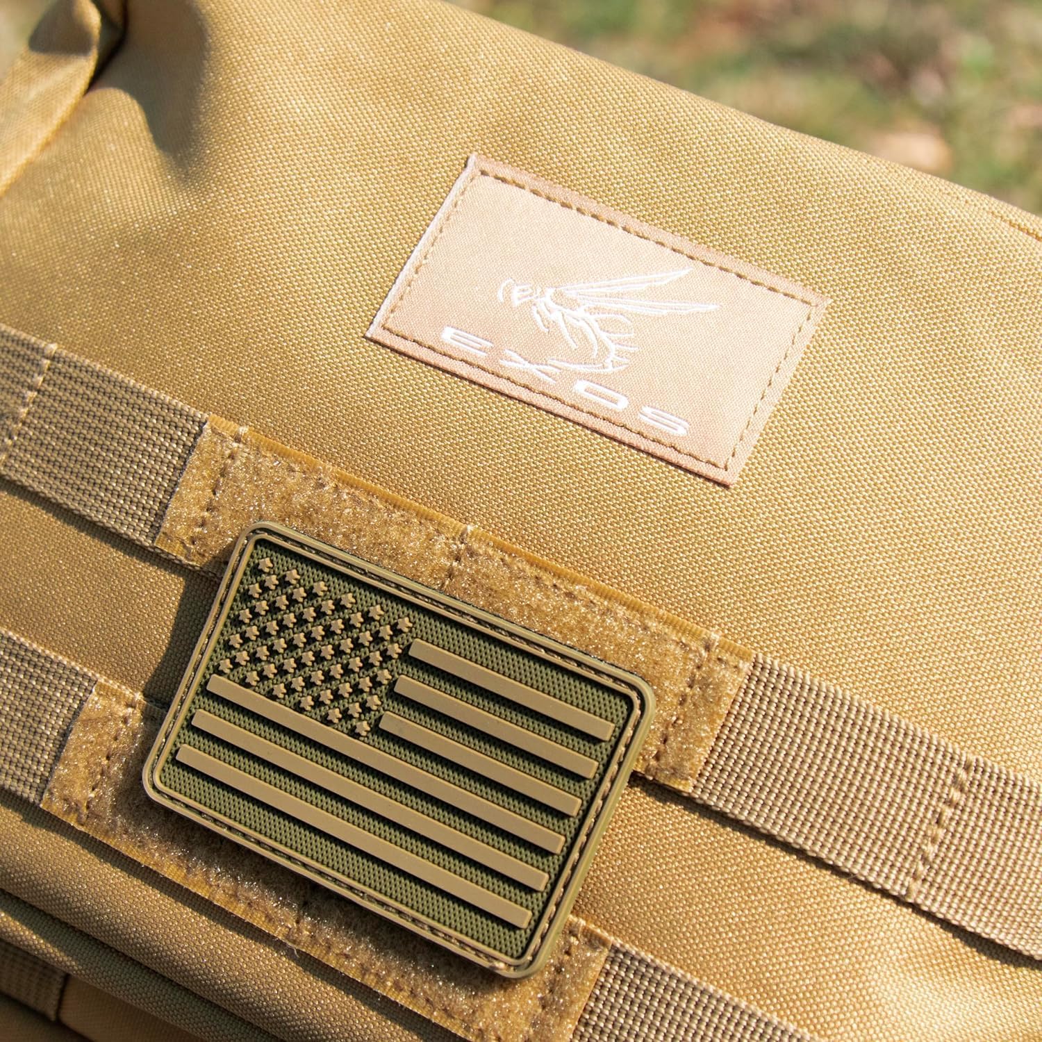 Exos Double Pistol Case - Tactical Double Soft Pistol Gun Bag - Handgun Carrying Case with Compartments - Hand Gun Storage Bag with MOLLE Webbing and Padded Interior - Image 6