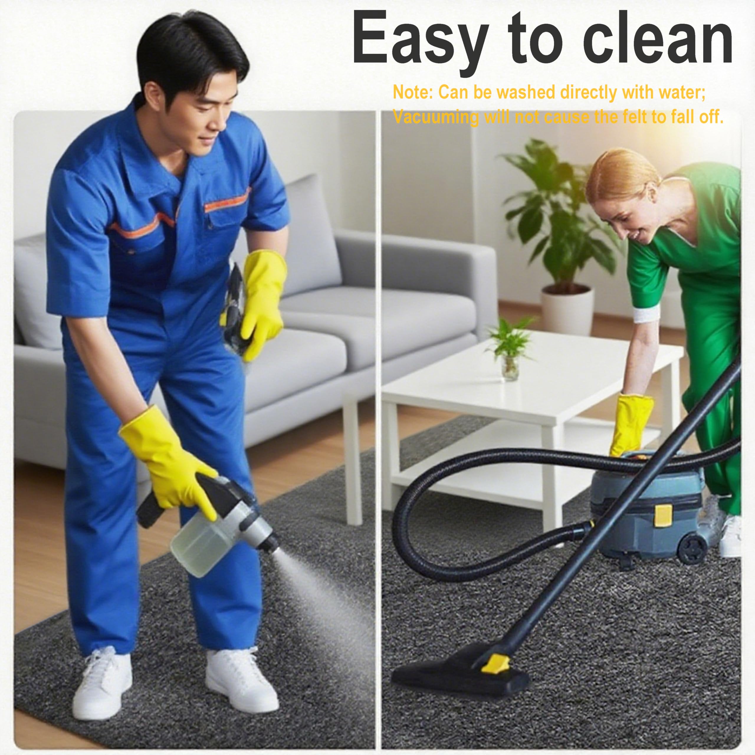 Oil Spill Mat 36x60 Garage Floor Mat for Under Car Motorcycle Premium Absorbent Oil Pad with Waterproof Backing — view 6