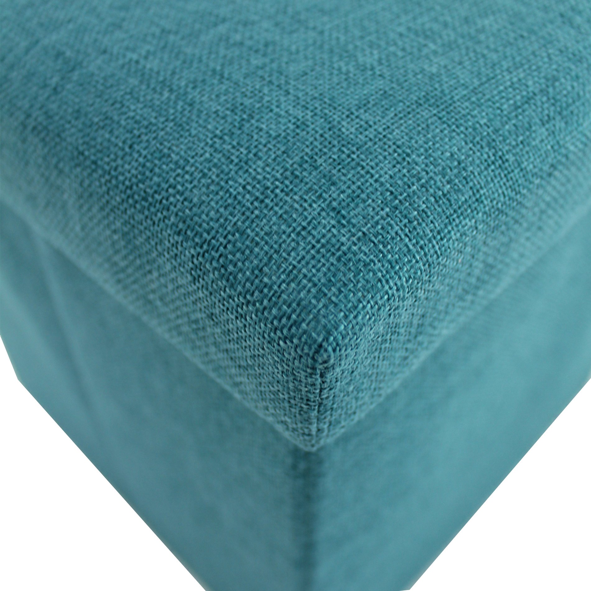 Rebecca Mobili Pouf cubo pieghevole, ottomano poggiapiedi quadrato, azzurro turchese, tessuto - Misure 29 x 31 x 31 cm (HxLxP) - Art. RE6172