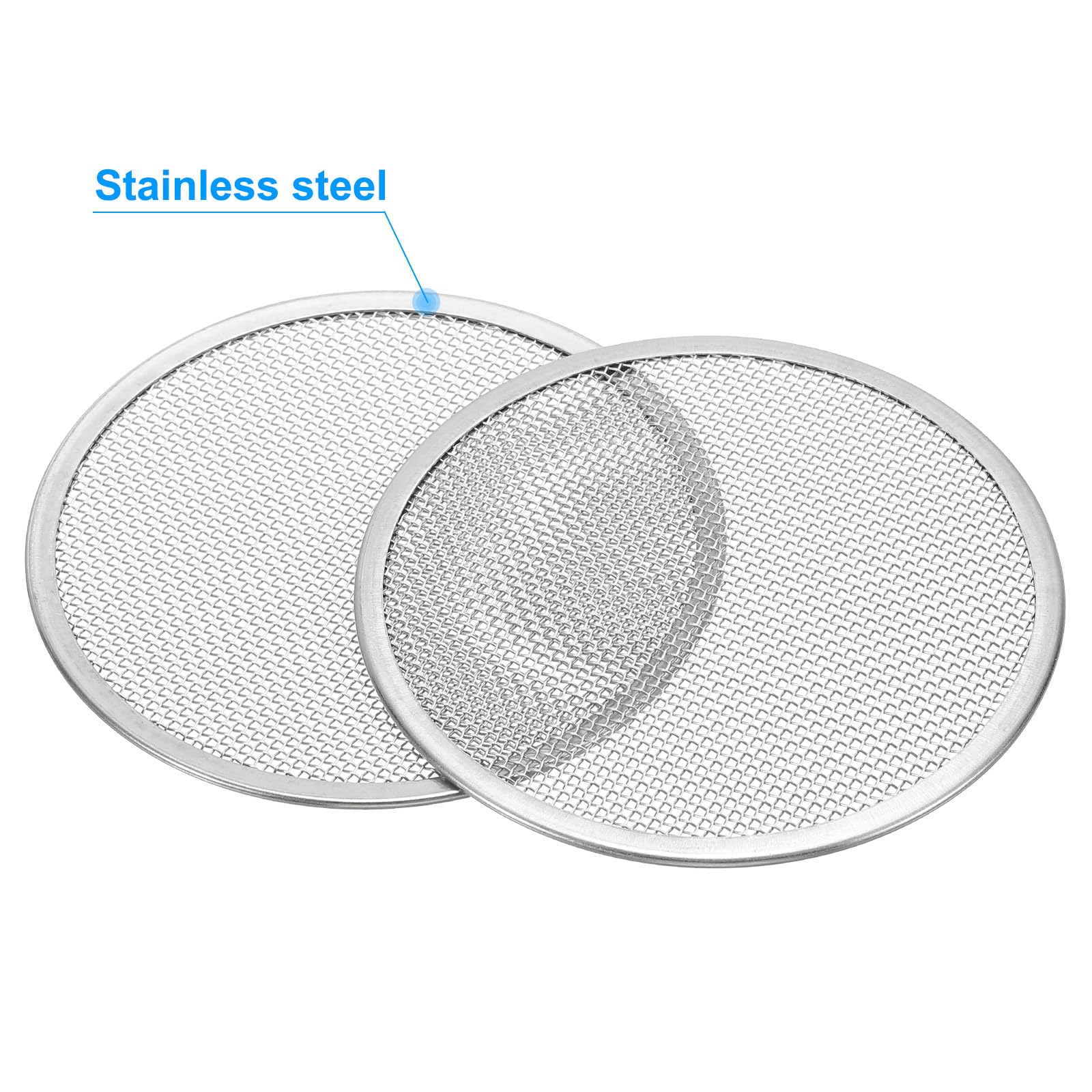 PATIKIL Sprouting Lids, 4 Pcs 82mm Stainless Steel Strainer Lids for Wide Mouth Canning Jars Silver Tone, Siliver - Image 4