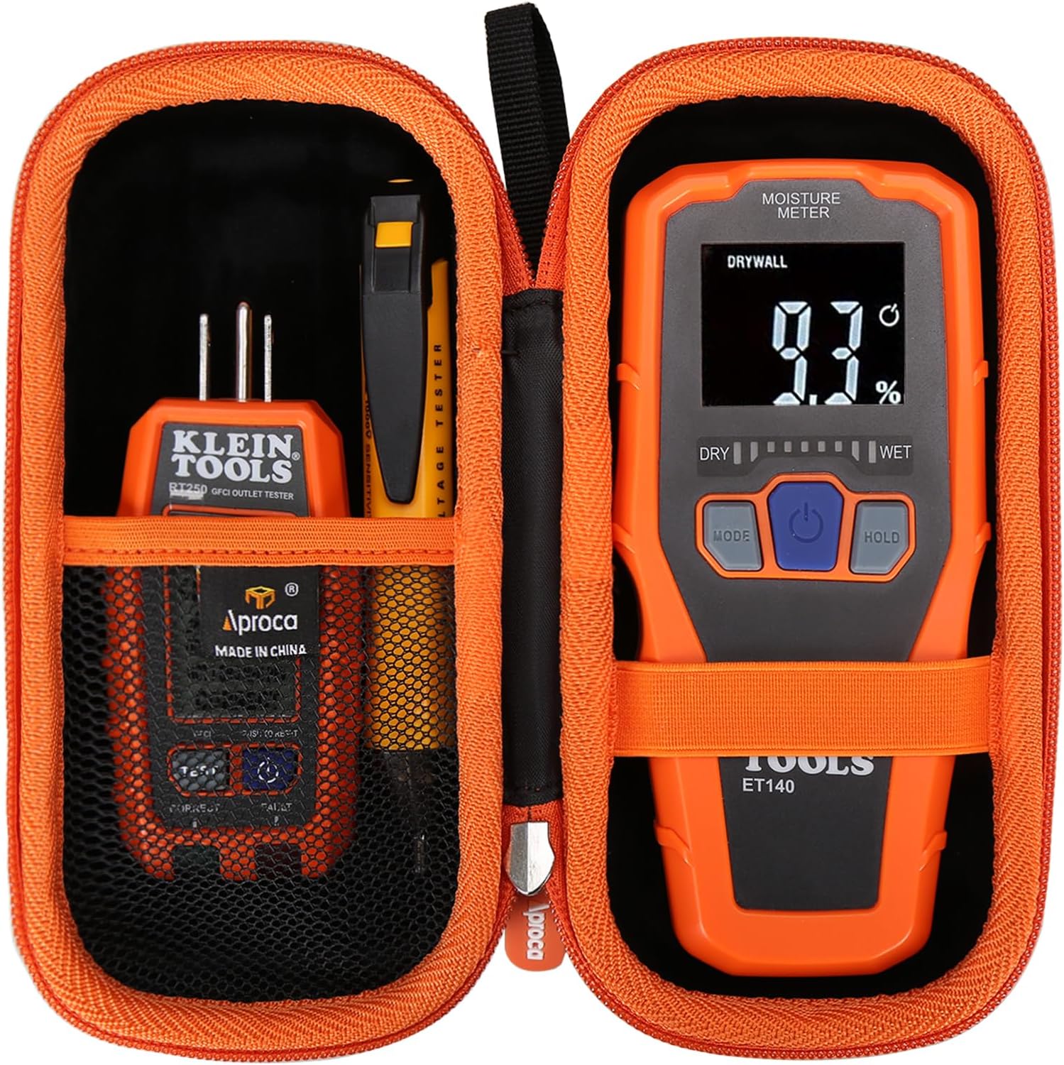 Aproca Hard Storage Travel Case, for Klein Tools ET140 Pinless Moisture