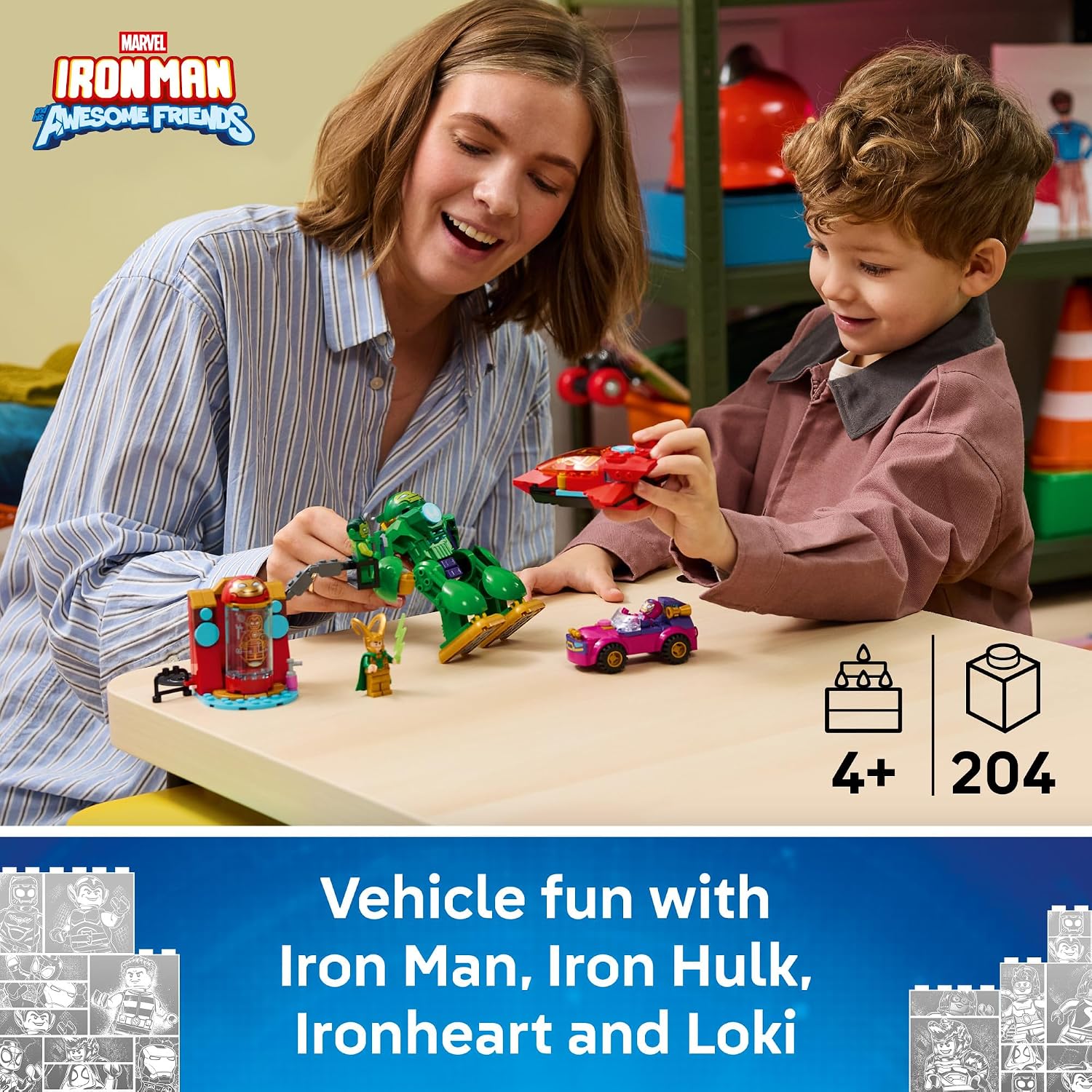 LEGO Marvel Iron Man and His Awesome Friends Loki vs. Team Iron Man 11211 image 2