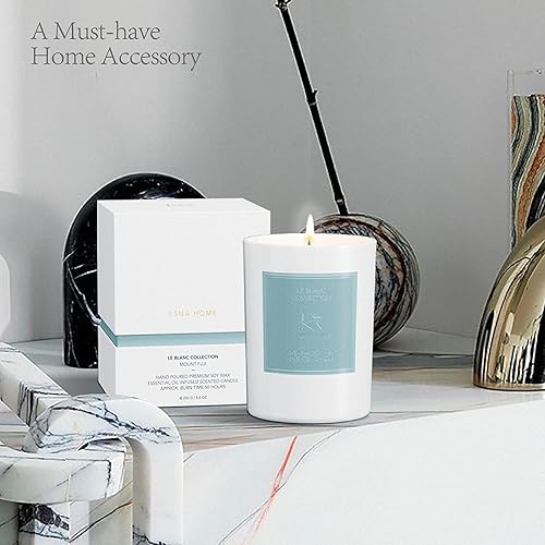 Miniatura 7 de Vela perfumada de lujo vertida a mano, cera de soja natural, aceite esencial para aliviar el estrés, para el hogar, aromaterapia, regalos de