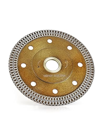 Hoja de sierra de porcelana de diamante de 4 pulgadas, hoja de azulejos súper fina de 4 pulgadas para cortar azulejos de granito de porcelana (1,