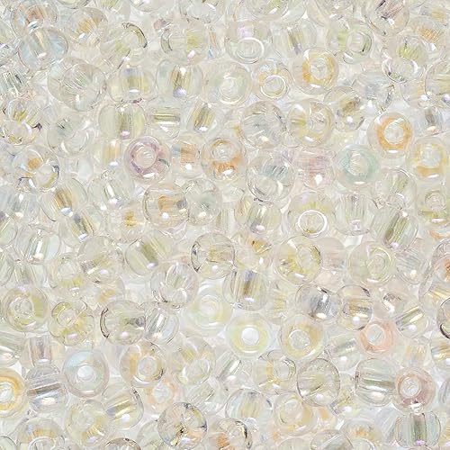 Miniatura 71 de John Bead Czech Glass Seed Beads 6/0 Ruby Silver Lined Beads for Jewelry Making Crafts, 23g Vial