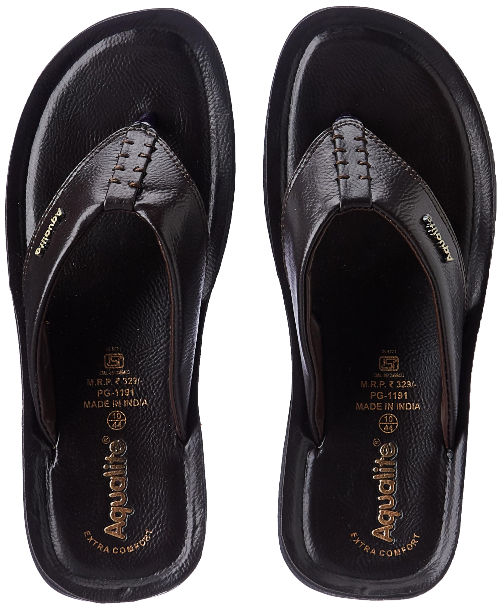 Aqualite Men PG-1191 Slipper, Black/Brown, 6 UK/India (B0D95WG92R) Amazon Price History, Amazon Price Tracker