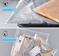 Vista 4 de Bolsas de regalo transparentes, 6 x 9 pulgadas, 100 unidades, bolsas resellables para pequeñas empresas, bolsas de plástico transparente con lados