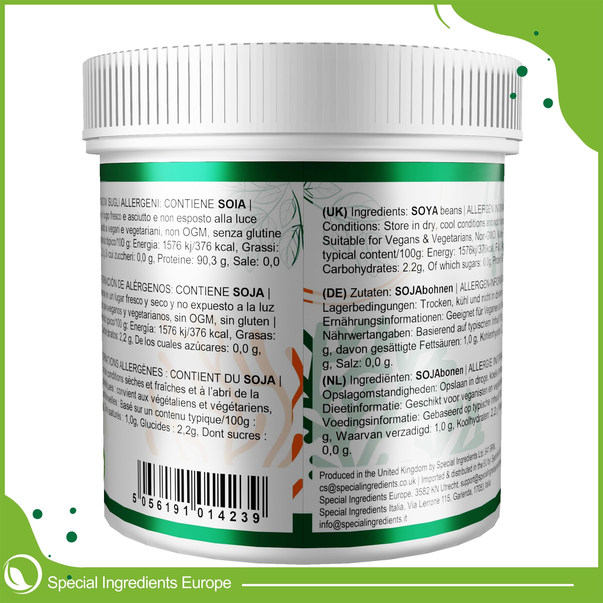 Special Ingredients Protéine de Soja, Protéine Végétale, 5 kg