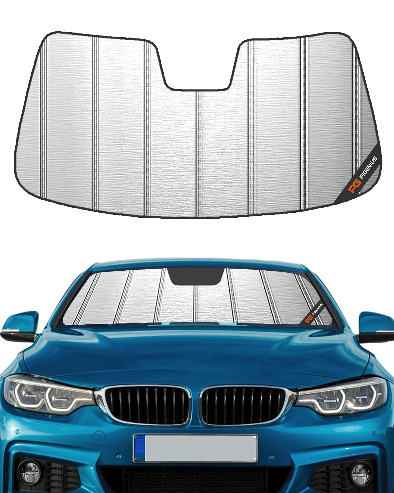 Windshield Sun Shade for BMW 4 Series Coupe & M4 (F32/F82) 2014-2020, Fits 428i 430i 435i…